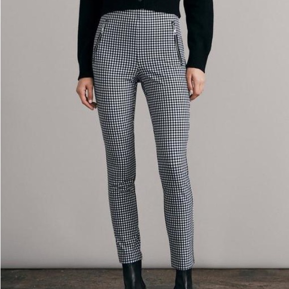 Rag & Bone Simone Zip Pocket Pant Gingham Size 6 - Picture 1 of 4